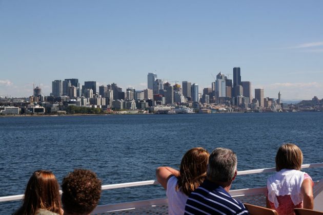 Elliott Bay und Seattle Waterfront Elliott Bay und Seattle Waterfront