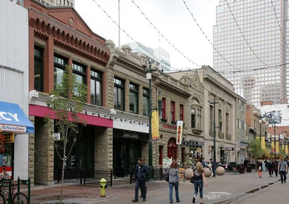 Downtown Calgary - Fussgängerzone 8th Avenue