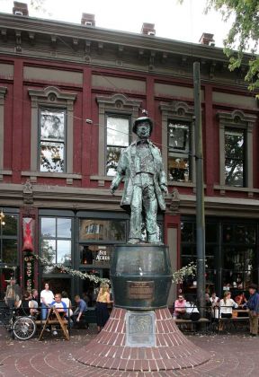 Gassy Jack Statue, Maple Tree Square - Gastown, Vancouver Gassy Jack Statue, Maple Tree Square - Gastown, Vancouver