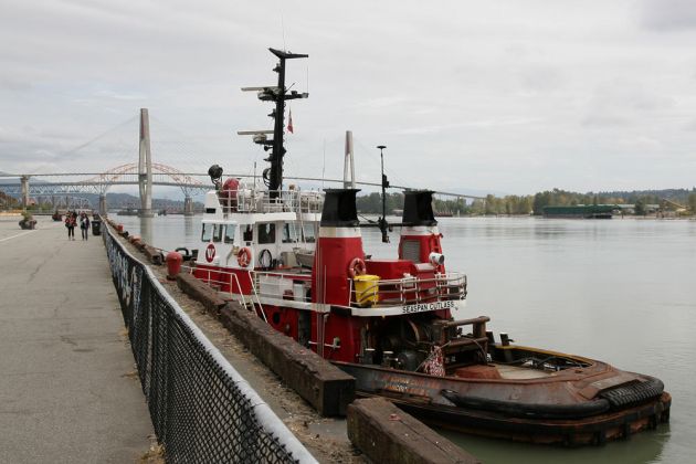Frazer River und Westminster Pier Park Frazer River und Westminster Pier Park