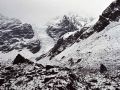 Gletscher am Ende des Langtang Trekking Trails - erlebte Abenteuer im Himalaya