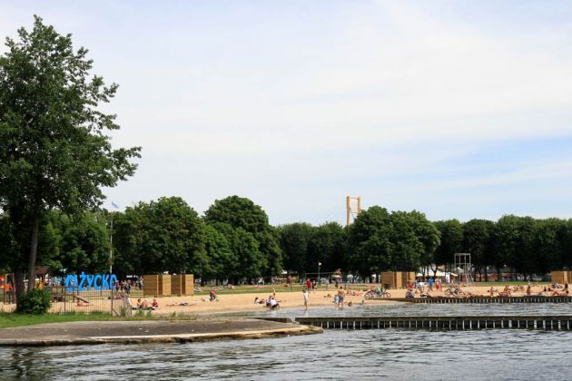 Badestrand am Löwentin-See - Gizycko, Jeziero Negocin - Lötzen Badestrand am Löwentin-See - Gizycko, Jeziero Negocin - Lötzen