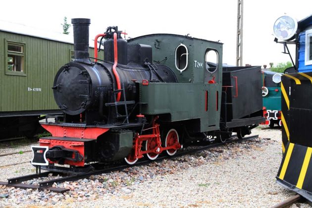 Eisenbahnmuseum Ełk - Lyck, die polnische 600 mm Schmalspur-Dampflok Ty 244