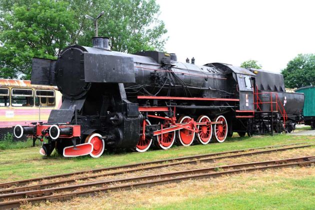 Eisenbahnmuseum Ełk - Lyck, Dampflok Ty-2 1258 mit Wannentender - deutsche Kriegslok der BR 52