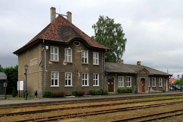 Eisenbahnmuseum Ełk - Lyck, der Kleinbahn-Bahnhof Lyck