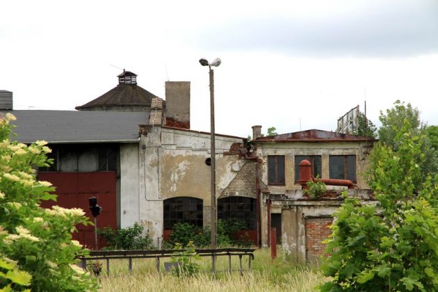 Bahnhofsgelände Ełk - Lyck, alte Bahnanlagen in desolatem Zustand