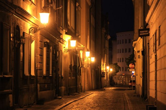 Poznań-Posen - die historische Altstadt bei Nacht