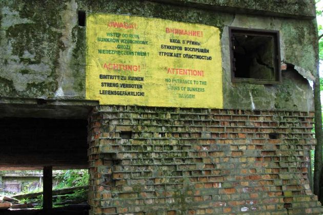 Die Wolfsschanze, ehemaliges Führerhauptquartier bei Rastenburg im früheren Ostpreussen Die Wolfsschanze, ehemaliges Führerhauptquartier bei Rastenburg im früheren Ostpreussen