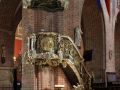 Poznań-Posen, Ostrów Tumski - Die spätbarocke Kanzel der erzbischöflichen St. Peter und Paul-Domkirche auf der Dominsel  