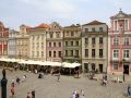 Poznań-Posen - historische Fassaden an der Ostseite des Stary Rynek, dem Alte Markt