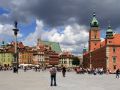 Stare Miasto - der Plac Zankowy/Schlossplatz mit königsschloss und Zygmunt-Statue in der Altstadt von Warschau