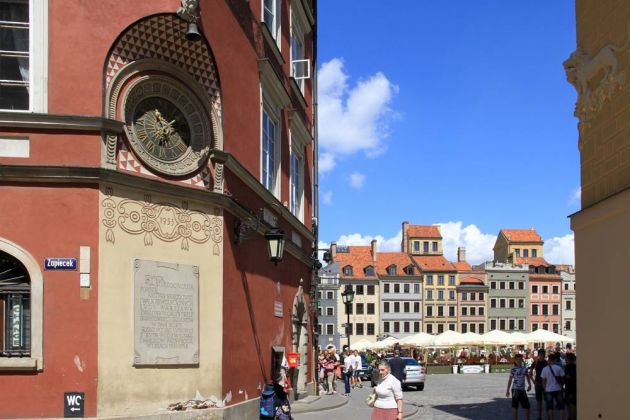 Der Altstädter Markt in der Altstadt von Warschau - Warszawa, Stare Miasto Der Altstädter Markt in der Altstadt von Warschau - Warszawa, Stare Miasto