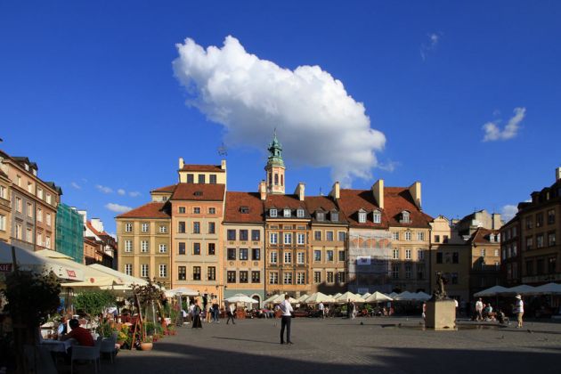 Der Altstädter Markt in der Altstadt von Warschau - Warszawa, Stare Miasto Der Altstädter Markt in der Altstadt von Warschau - Warszawa, Stare Miasto