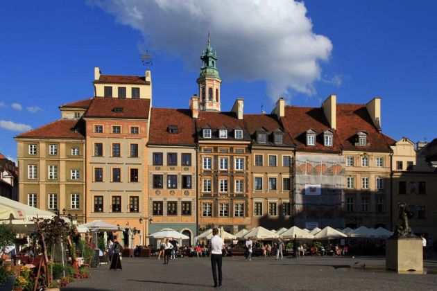 Der Altstädter Markt in der Altstadt von Warschau - Warszawa, Stare Miasto 