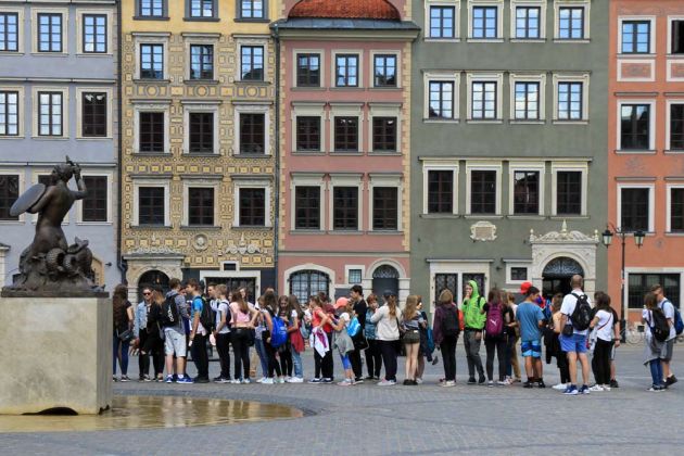 Der Altstädter Markt in der Altstadt von Warschau - Warszawa, Stare Miasto Der Altstädter Markt in der Altstadt von Warschau - Warszawa, Stare Miasto