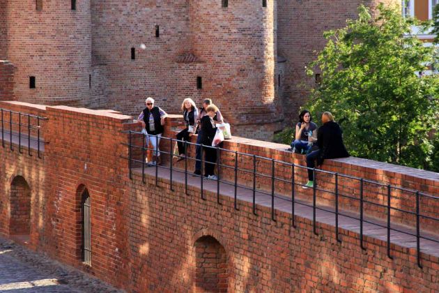 Der Barbakan in der Altstadt von Warschau - Warszawa, Stare Miasto Der Barbakan in der Altstadt von Warschau - Warszawa, Stare Miasto