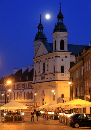 Die Neustadt von Warschau - die Heiliggeistkirche Die Neustadt von Warschau - die Heiliggeistkirche