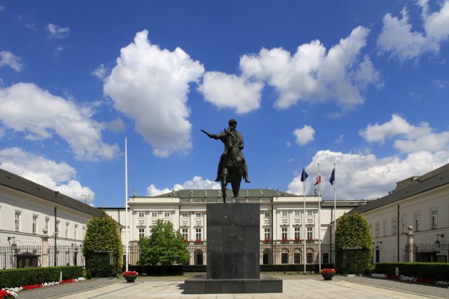 Warschau, der Königsweg - Palais Radziwiłł, der Präsidenten-Palast Warschau, der Königsweg - Palais Radziwiłł, der Präsidenten-Palast