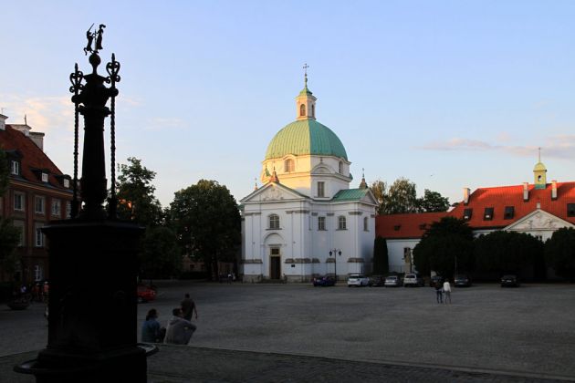 Warszawa, Nowe Miasto - Warschau, der Neustädter Markt mit der St. Kasimir Kirche Warszawa, Nowe Miasto - Warschau, der Neustädter Markt mit der St. Kasimir Kirche