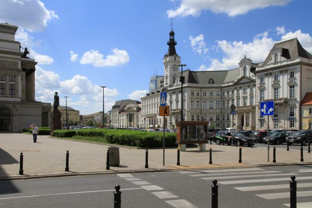 Warschau-Śródmieście - Plac Teatralny, der Theaterplatz Warschau-Śródmieście - Plac Teatralny, der Theaterplatz