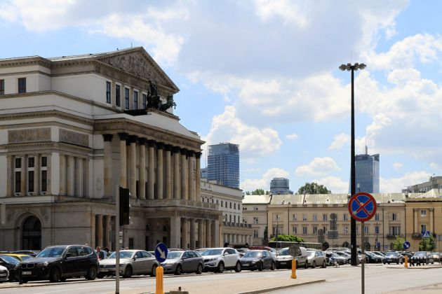 Warschau-Śródmieście - das Grosse Opern- und Ballett-Theater am Plac Teatralny Warschau-Śródmieście - das Grosse Opern- und Ballett-Theater am Plac Teatralny