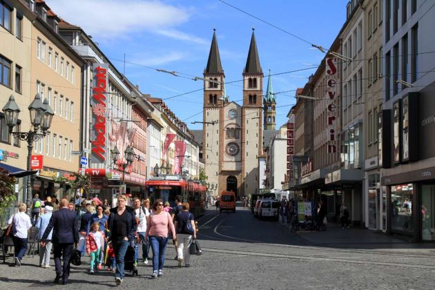 Würzburg - Fussgängerzone Domstrasse Würzburg - Fussgängerzone Domstrasse