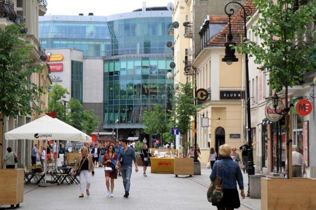 Posen-Poznań - Gasse zum Einkaufszentrum Kupiec Poznański Posen-Poznań - Gasse zum Einkaufszentrum Kupiec Poznański