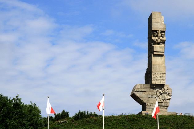 Die Halbinsel Westerplatte in Danzig - das Westerplatte-Denkmal 