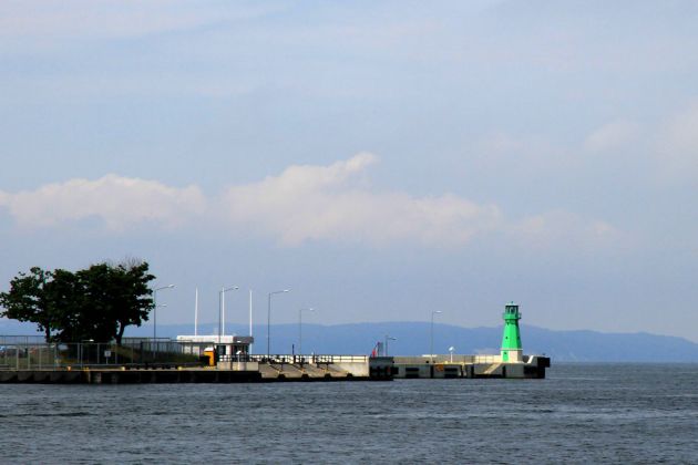 Die Weichsel-Mündung in die Danziger Bucht, Ostsee Die Weichsel-Mündung in die Danziger Bucht, Ostsee