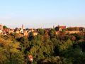Blick vom Burggarten auf das Panorama von Rothenburg ob der Tauber
