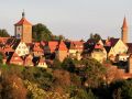 Rothenburg ob der Tauber - Blick vom Burggarten auf die Stadt