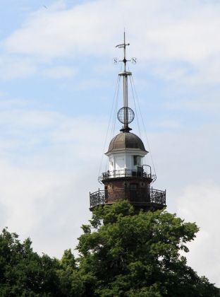Der historische Danziger Leuchtturm von Danzig-Neufahrwasser - heute Latarnia Morska Gdańsk Nowy Port