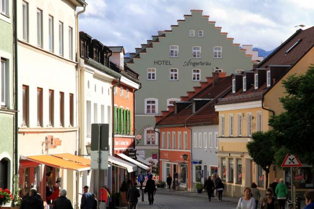 Murnau am Staffelsee - Fussgängerzone Ober- und Untermarkt Murnau am Staffelsee - Fussgängerzone Ober- und Untermarkt