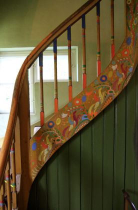 Murnau am Staffelsee - bemalte Treppe im Münter-Haus Murnau am Staffelsee - bemalte Treppe im Münter-Haus