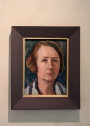 Murnau am Staffelsee - Selbst-Bildnis der Gabriele Münter im Münter-Haus Murnau am Staffelsee - Selbst-Bildnis der Gabriele Münter im Münter-Haus