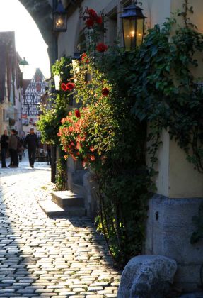 Rothenburg ob der Tauber - Röderbogen und Hafengasse Rothenburg ob der Tauber - Röderbogen und Hafengasse