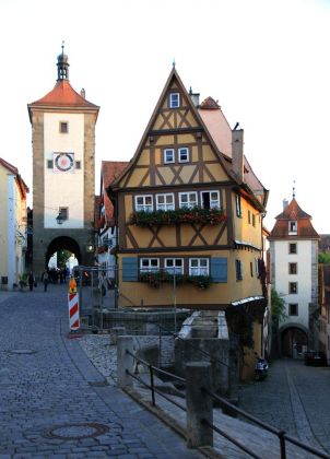 Rothenburg ob der Tauber - Siebersturm am Plönlein Rothenburg ob der Tauber - Siebersturm am Plönlein