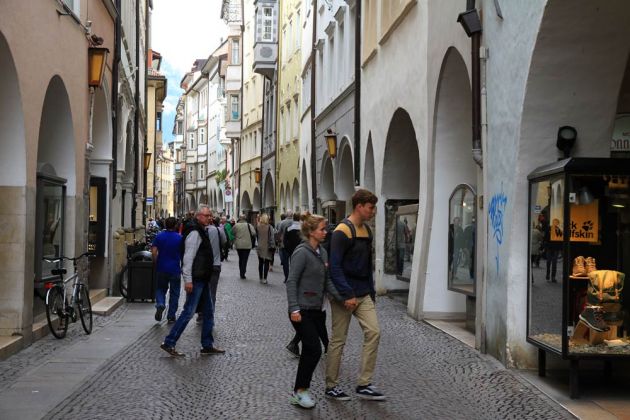 Bozen-Bolzano - die Lauben, Via dei Portici Bozen-Bolzano - die Lauben, Via dei Portici