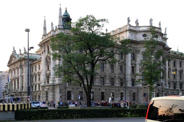 München - der Justizpalast am Karlsplatz, Stachus München - der Justizpalast am Karlsplatz, Stachus