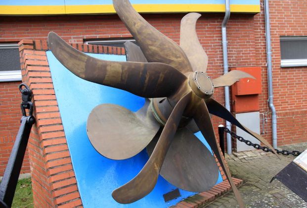 Grimmsches Leitrad der MS Herm Schepers - Schifffahrtsmuseum Haren/Ems Grimmsches Leitrad der MS Herm Schepers - Schifffahrtsmuseum Haren/Ems