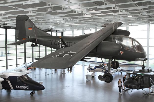 Dornier Museum in Friedrichshafen - die Dornier Do 29, eine Versuchs-Maschine Dornier Museum in Friedrichshafen - die Dornier Do 29, eine Versuchs-Maschine