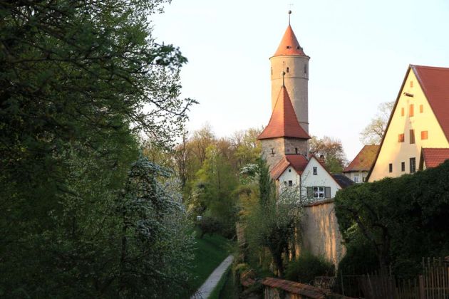 Dinkelsbühl - Dreikönigsturm und Grüner Turm