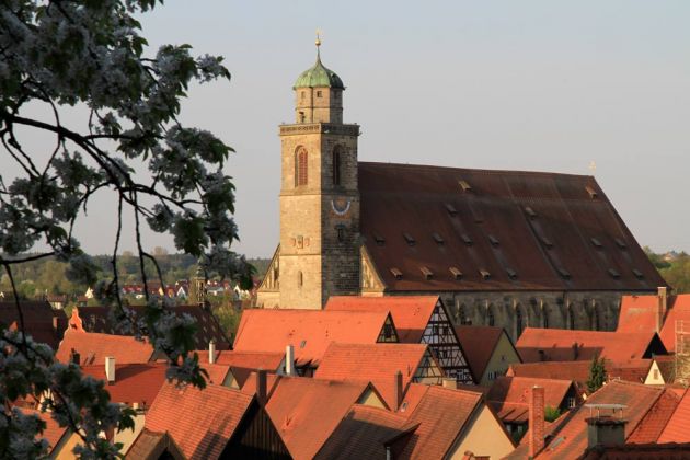 Dinkelsbühl - das Münster St. Georg und die Dächer der Altstadt