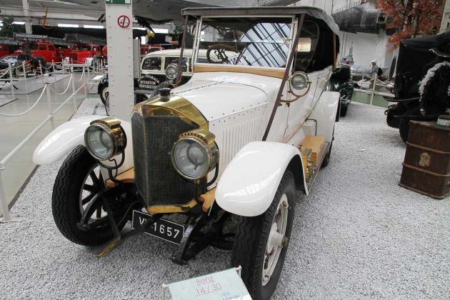 Benz 14 / 30 - Baujahr 1915 - 4-Zylinder, 3.560 ccm, 35 PS - Technikmuseum Speyer