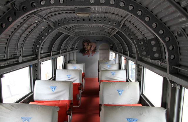 Die Junkers JU 52/3m - Fahrgastraum Die Junkers JU 52/3m - Fahrgastraum