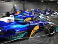 Eine Parade von Sauber Formel 1 Rennwagen in Stahltank der Autobau Erlebniswelt