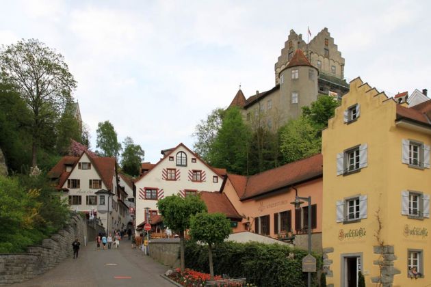 Meersburg am Bodensee - Steigstrasse zur Oberstadt und Burg Meersburg Meersburg am Bodensee - Steigstrasse zur Oberstadt und Burg Meersburg