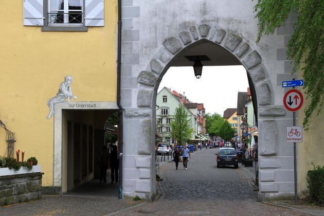 Meersburg am Bodensee - Unterstadttor und Unterstadtstrasse Meersburg am Bodensee - Unterstadttor und Unterstadtstrasse