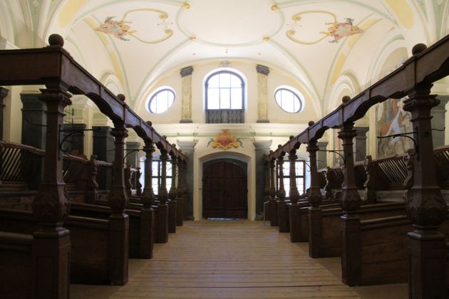 Salem - der Marstall, Innenansicht der Pferdeställe Salem - der Marstall, Innenansicht der Pferdeställe