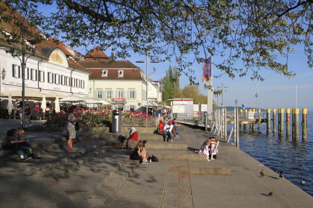 Überlingen am Bodensee - Seepromenade und Landungsplatz
